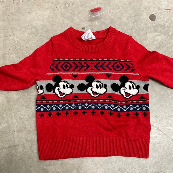 Red Mickey Mouse Sweater - Picture 4 of 4